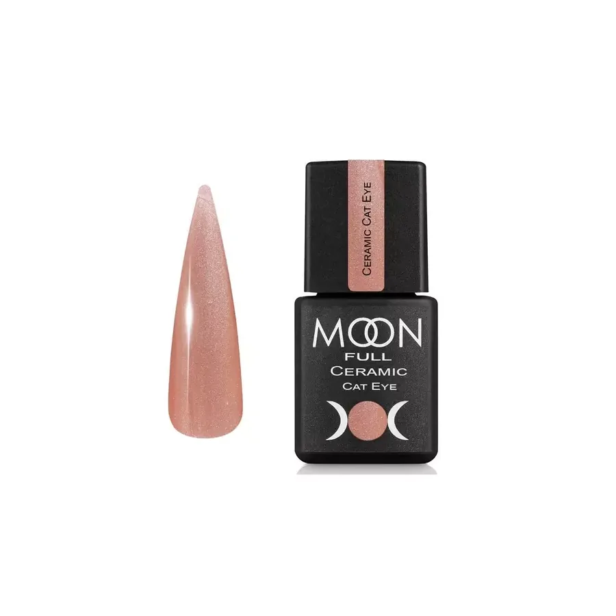 MOON FULL / Гель-лак Ceramic Cat Eye №SC537 / персиковий сатин / 8 мл