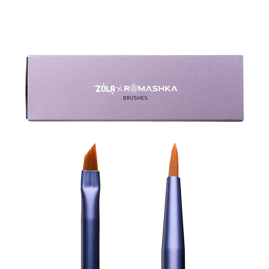 Zola / ZOLA x Romashka Набір пензлів для брів і вій професійний
