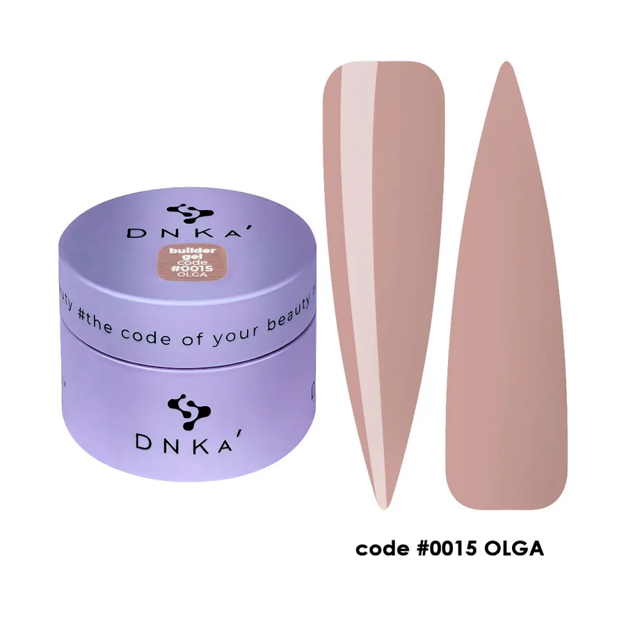 DNKa’ / Builder Gel #0015 / Olga / теплий коричневий