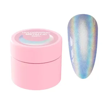 LUNA / Гель-фарба для нігтів Holographic Metallic Gel / 5 мл