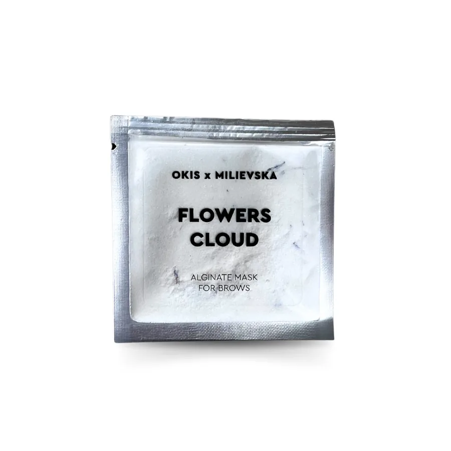 OKIS BROW / Альгінатна маска для брів / Flowers Cloud / 5 шт