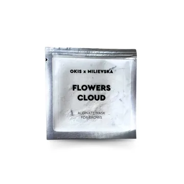 OKIS BROW / Альгінатна маска для брів / Flowers Cloud / 5 шт