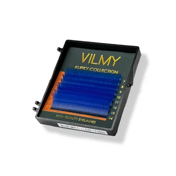 Вії VILMY / KLIPKY / blue / Мікс / 8 ліній