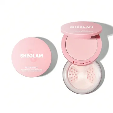 Sheglam / Пудра подвійна для обличчя 2в1 / Insta Ready Face&Under Eye Setting Powder Duo Bubblegum / 7х7 г