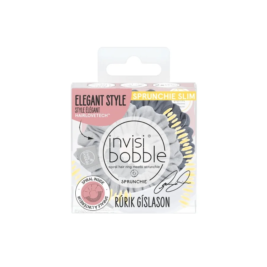 invisibobble / Резинка-браслет для волосся / SPRUNCHIE SLIM Rurik Gislason Feeling Greyt