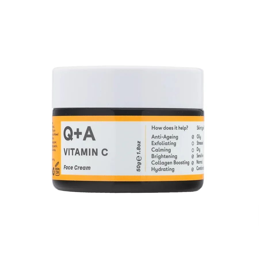 Q+A / Освітлюючий крем для обличчя з вітаміном С / Vitamin C Radiance Face Cream / 50 g