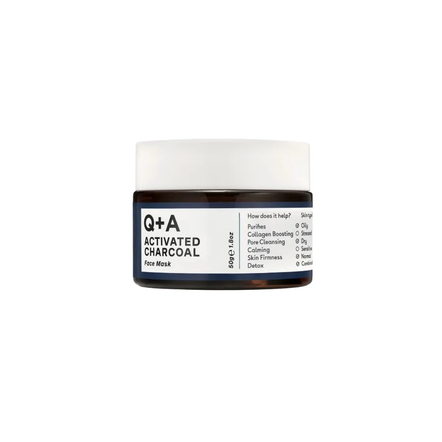 Q+A / Маска для обличчя "детокс" з активованим вугіллям / Activated Charcoal Face Mask / 50 g