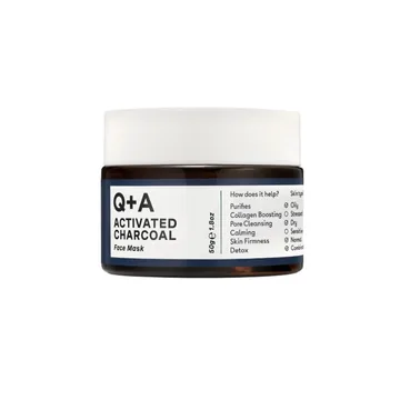 Q+A / Маска для обличчя "детокс" з активованим вугіллям / Activated Charcoal Face Mask / 50 g