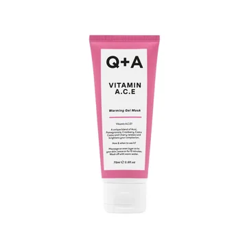 Q+A / Мультивітамінна маска для обличчя / Vitamin A.C.E. Warming Gel Mask / 75 ml