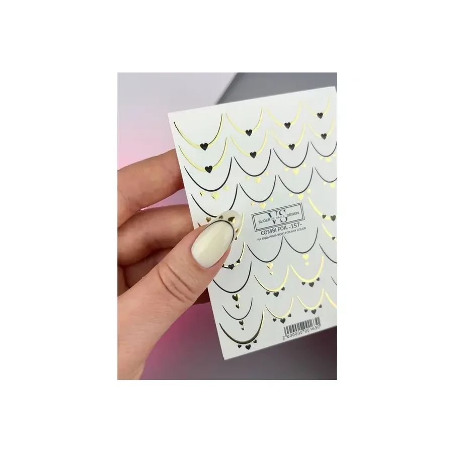 VS Nails / Слайдер дизайн / Combi foil -157-