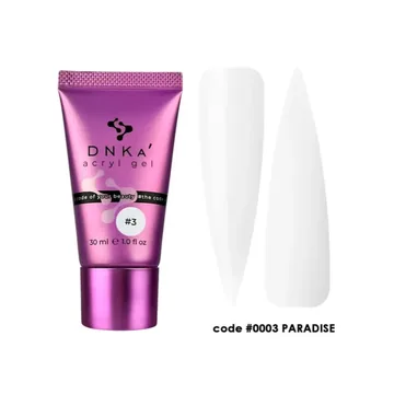 DNKa / Acryl Gel (tube) / 30 ml / #0003 Paradise (білий)