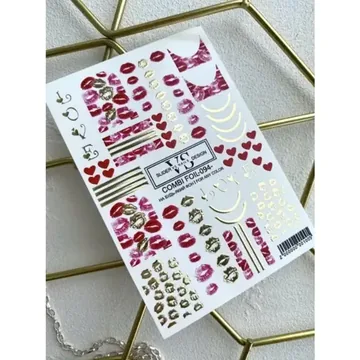 VS Nails / Слайдер дизайн губи / Combi foil -093-