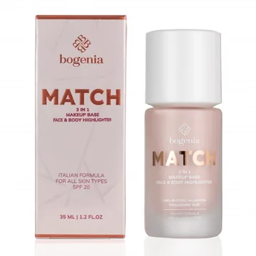 Bogenia / База-хайлайтер під макіяж / MATCH 3 in1 Makeup Base, Face & Body Highlighter / BG613
