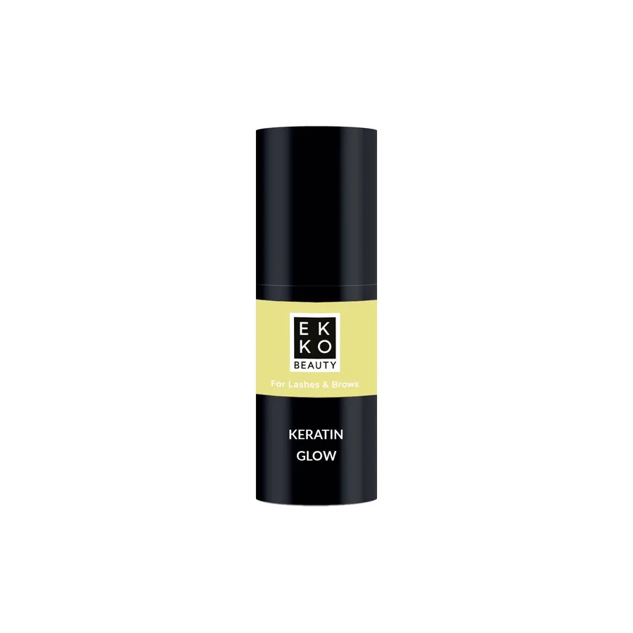 Ekko Beauty / Доглядовий кератиновий засіб для брів та вій / Keratin Glow / 10 мл