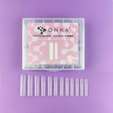 DNKa’ / Верхні форми для нарощування / Top Nail Forms Long Square /120 шт