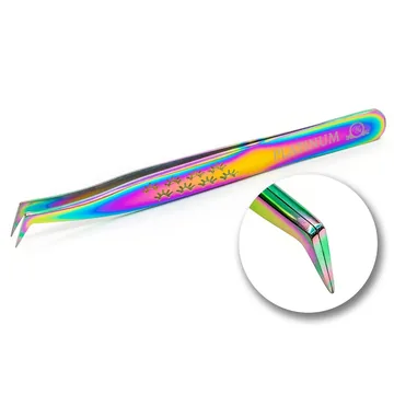 Platinum / Пінцет для вій / Multicolor lash № 24