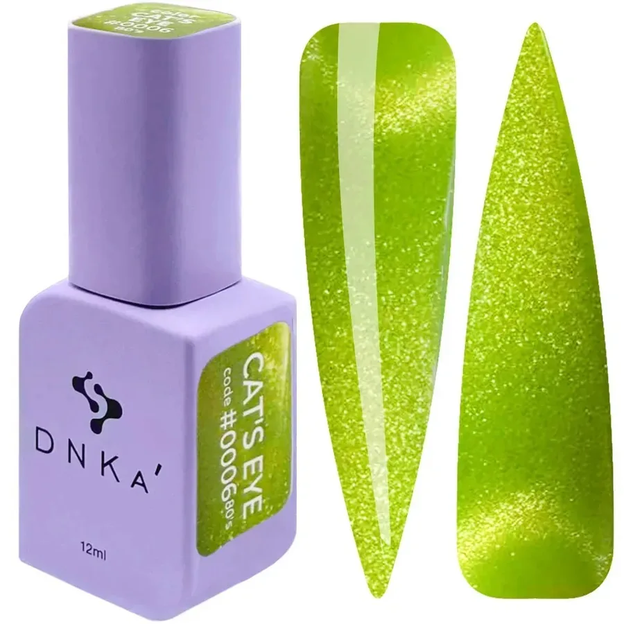 DNKa / Color Gel Polish / Cat's Eye / #0006 / 80's Hema/TPO free