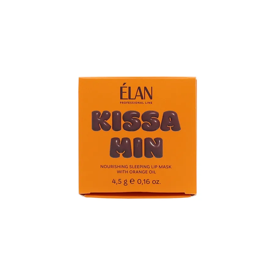 ELAN / Живильна нічна маска для губ з олією апельсина Kissamin / 4,5 г