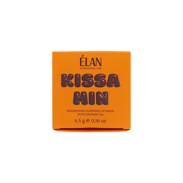 ELAN / Живильна нічна маска для губ з олією апельсина Kissamin / 4,5 г