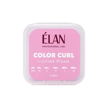 Elan / Силіконові валики для ламінування з вигином L / Color Curl