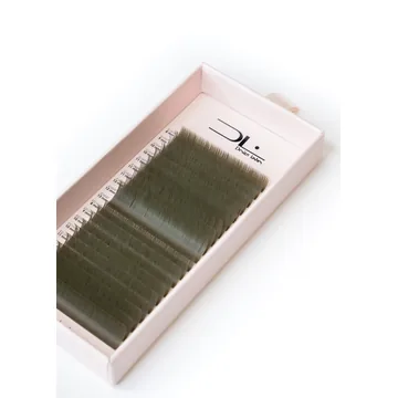 Вії Design Lashes / Мікс Dark Green / 20 ліній