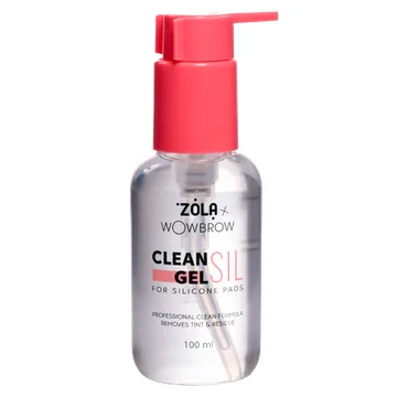 ZOLA x WowBrow / Засіб для очищення валиків для ламінації вій CLEAN SIL GEL / 100 мл