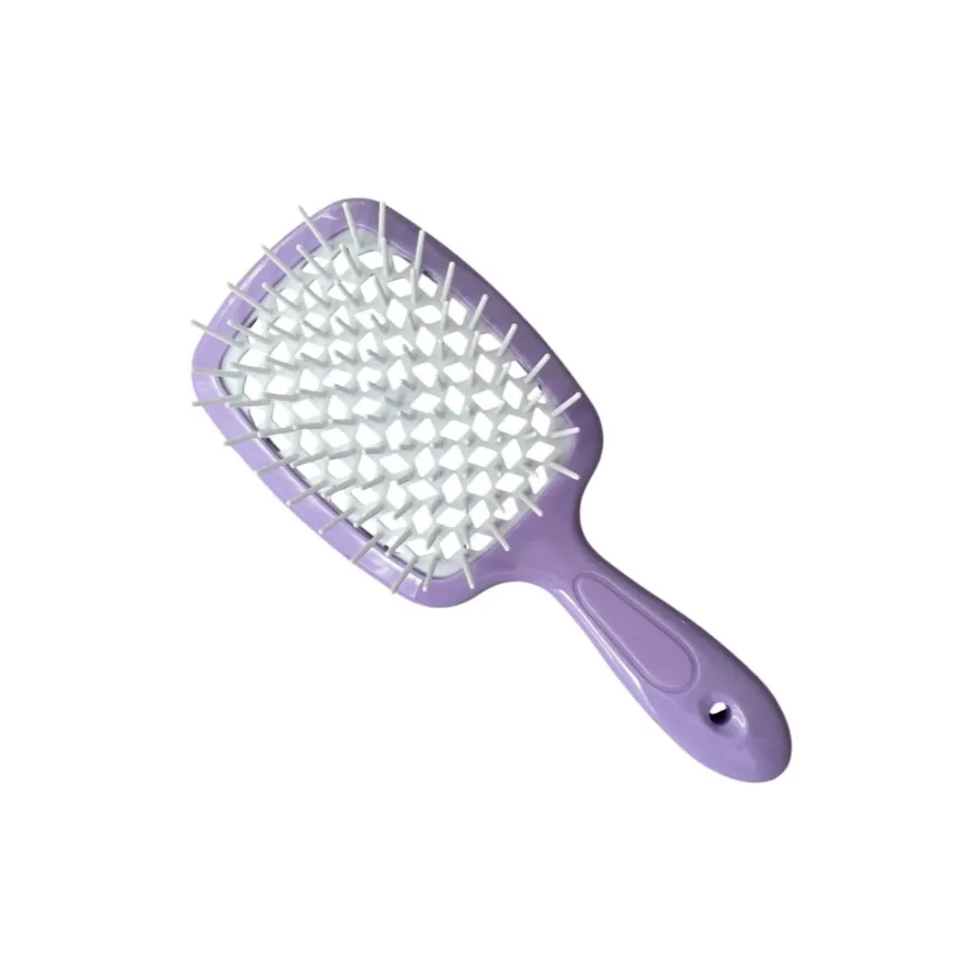Hollow Comb / Гребінець для волосся Superbrush Plus / Бузковий з білим