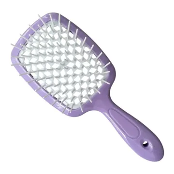 Hollow Comb / Гребінець для волосся Superbrush Plus / Бузковий з білим