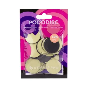 Staleks / Змінні файли для педикюрного диска / PODODISC L 320 ГРИТ / 50 шт/уп