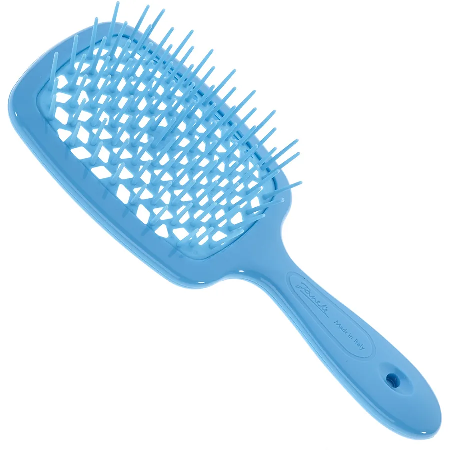 Janeke / Гребінець для волосся / Блакитний кислотний / Superbrush