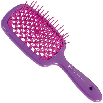 Janeke / Гребінець для волосся / Фуксія з малиновим /  Superbrush