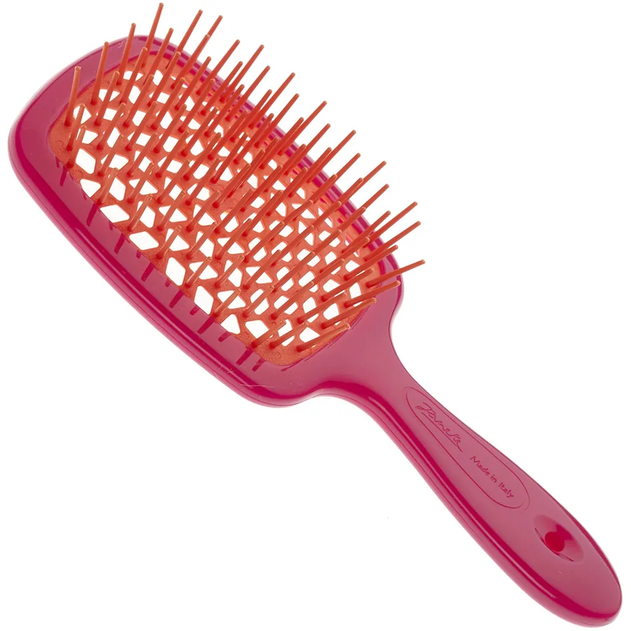 Janeke / Гребінець для волосся / Рожевий з помаранчевим / Superbrush