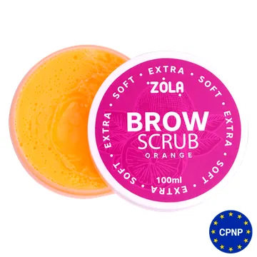 Zola / Скраб для брів / Апельсин / Extra soft orange / 100 мл