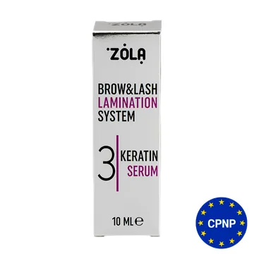 Zola / Склад №3 для ламінування брів / Keratin Serum / 10 мл