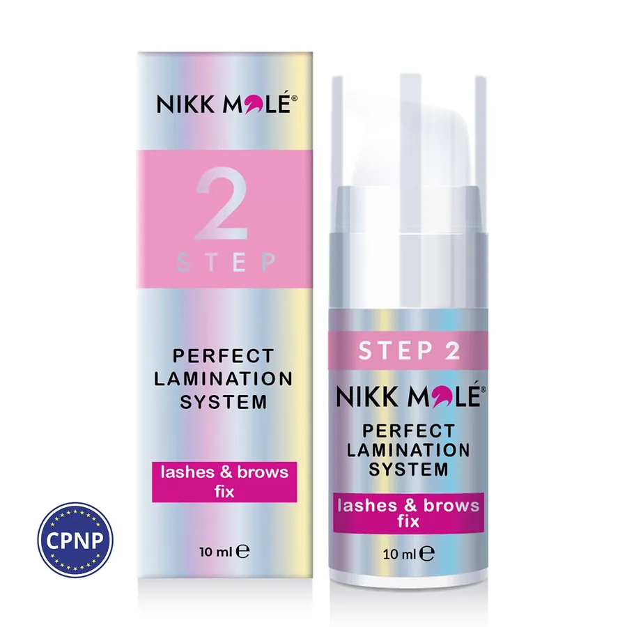 Nikk Mole / Склад для ламінування / STEP №2 lashes & brows FIX / 10 мл