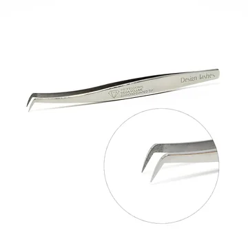 Design Lashes  / Пінцет чобіток тонкий / Diamond / дзеркальний / NT/75D-MR