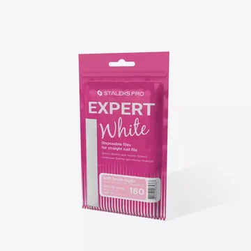 Staleks / Змінні файли білі для пилки прямої на м’якій основі  / EXPERT 20 180 грит / 30 шт/уп