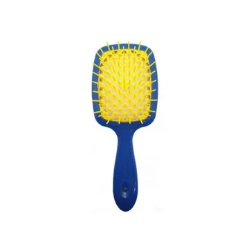 Janeke / Гребінець для волосся / Синя з жовтим /  Superbrush