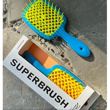 Janeke / Гребінець для волосся / Блакитний з жовтим "Ukraine" /  Superbrush