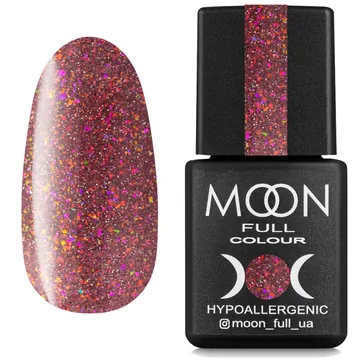 MOON FULL / Chrome Flake Disko №01 світловідбивний / червоний