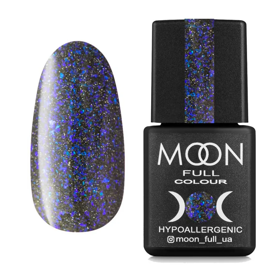 MOON FULL / Chrome Flake Disko №03 світловідбивний / синій