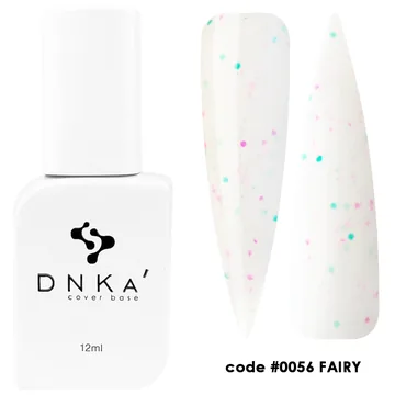 DNK'a / Cover Base #0056 / Fairy / білий з кольоровою крихтою / 12мл