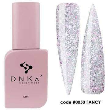 DNK'a / Cover Base #0050 / Fancy / рожевий світловідбиваючий / 12мл