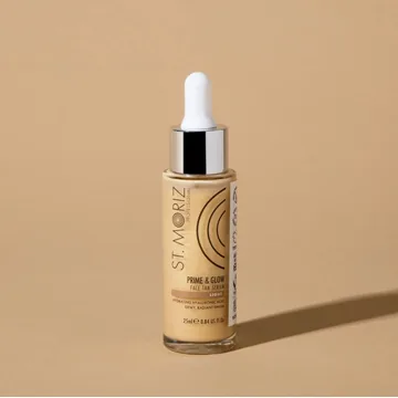 St.Moriz Pro / Сироватка-автобронзат для обличчя з ефектом шимеру / Prime&Glow Serum / 25 мл (Розпродаж. Придатний по 03.26)