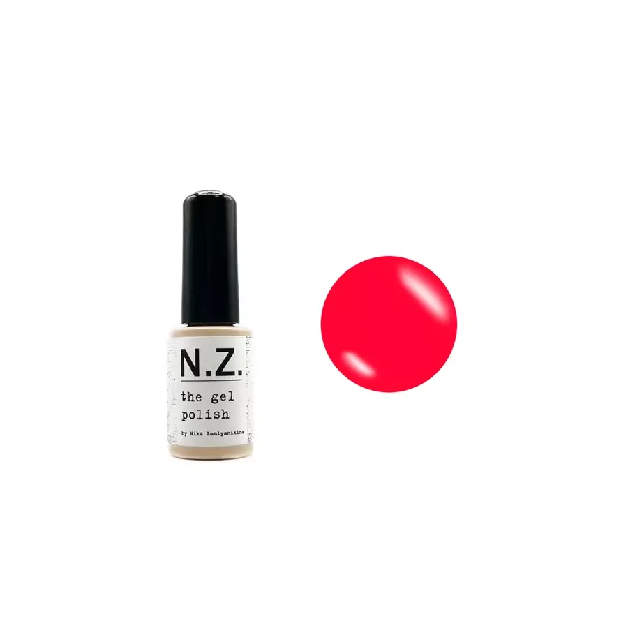 Nika Zemlyanikina / Gel Polish #44 / яскравий червоно-помаранчевий / 6 мл
